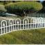 Gard de gradina decorativ, plastic alb, set 4 buc, 60x30.5 cm MART-DOS2354A