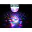 Bec LED RGB Multicolor E27 cu Cap Rotativ, Efect Disco, Putere 3W