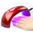 Lampa LED UV pentru manichiura 9W, model tip punte, culoare Roz