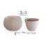 Ghiveci decorativ cu lant, rotund, alb, 23.9x16.1 cm, Splofy Bowl WS  MART-DKSP240WS-S449