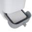 Perie wc/toaleta, cu suport, pentru baie, silicon, alb si gri, 10.5x10.5x45 cm, Ruhhy MART-00019375-IS