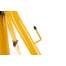 Trepied proiector dublu, inaltime reglabila, metalic, galben, 49.5x55/155 cm, Isotrade MART-00015094-IS