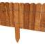 Gard de gradina decorativ din lemn, maro, 200x40 cm MART-1835