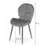 Set 4 scaune stil scandinav, Artool, Terni, catifea, metal, bleumarin, 50x62x86 cm MART-3554_1S