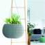 Ghiveci decorativ cu lant, rotund, verde, 23.9x16.1 cm, Splofy Bowl WS  MART-DKSP240WS-623U