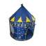 Cort de joaca pentru copii, tip castel, impermeabil, cu husa, model luna si stele, albastru, 105x135 cm MART-00001163-IS