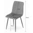 Set 4 scaune stil scandinav, Artool, Turin, catifea, metal, bleumarin si negru, 44.5x53x88.5 cm MART-3662_1S