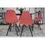 Set 4 scaune stil scandinav, Artool, Osaka, PP, lemn, vermilion si negru, 46x54x81 cm MART-3597_1S