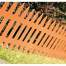 Gard de gradina decorativ, din plastic, maro deschis, set 7 buc, 3.2 m x 35 cm MART-IPLSU-R624