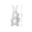 Decoratiune gradina, ceramica, iepure cu felinar, 19x21x51 cm MART-GOT2436