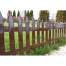 Gard de gradina decorativ, din plastic, maro, set 7 buc, 3.2 m x 35 cm MART-IPLSU-R222