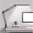 Lampa de birou 2 in 1, cu prindere masa, brat flexibil, 3 culori lumina, 10 niveluri, USB, negru, 3x37 cm, Izoxis MART-00019784-IS