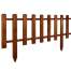 Gard de gradina decorativ, din lemn distantat, maro, 104x40 cm MART-1734