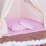 Cort de joaca pentru copii, stil indian, roz cu buline, 120x100x160 cm, Springos MART-TIP09