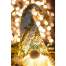 Decoratiune Craciun, pitic, LED, auriu si alb, 18x47 cm, Jumi MART-AE-942868