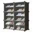 Dulap modular pentru depozitare incaltaminte, Mufart, plastic, 6 compartimente, 12 rafturi, 85x31x96 cm MART-15227