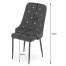 Set 4 scaune stil scandinav, Artool, Amore, catifea, metal, negru, 48x56x93 cm MART-3506_1S