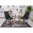 Set 4 scaune stil scandinav, Artool, Amore, catifea, metal, negru, 48x56x93 cm MART-3506_1S