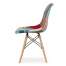 Set 4 scaune stil scandinav, Artool, Seul, textil, lemn, mozaic multicolor, 46.5x56.5x82.5 cm MART-3335_1S