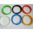 Inele ALM protectie jante plastic material flexibil Rosu MALE-6866