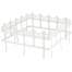 Gard de gradina decorativ, din plastic, alb, set 6 buc, 3.72 m x 34 cm MART-IPLB-S449
