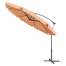 Umbrela gradina/terasa, articulatie tip banana, maro deschis, 350 cm, Malatec MART-00012169-IS