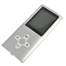 Mini MP3/MP4 Player cu Radio FM si Afisaj LCD, suporta card microSD de pana 32GB Argintiu