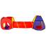 Cort de joaca pentru copii, Springos, 3 in 1, igloo si cub, cu tunel, bile colorate, husa, 245x74x90 cm MART-KG0014