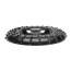 Disc circular slefuit, modelat, raspel, pentru lemn, plastic, cauciuc, beton celular, radial, convex, 120x22.2 mm, Dedra MART-F692034