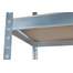 Raft metalic pentru depozitare cu 4 polite, capacitate maxima 135kg/polita, total 540kg, dimensiuni 150x75x30cm