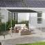 Pavilion pentru gradina/terasa, cu roti, cadru metalic, pliabil, negru, 3.02x3.02x2.5 m MART-AR207734