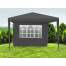 Cort pavilion pentru gradina, curte sau evenimente 3x3m, culoare Negru