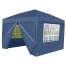 Cort Pavilion pentru Gradina, Curte sau Evenimente, Dimensiuni 3x3m cu 4 Pereti Laterali, Culoare Albastru