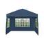 Cort Pavilion pentru Gradina, Curte sau Evenimente, Dimensiuni 3x3m cu 3 Pereti Laterali, Culoare Bleumarin