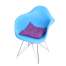 Perna scaun pentru curte sau gradina, dimensiuni 40x40cm, culoare Mov