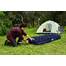 Saltea gonflabila pentru plaja / camping pentru 1 persoana, dimensiuni 188x99x22cm, culoare Bleumarin