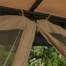 Cort Pavilion 4x3m Premium pentru Curte sau Gradina cu Pereti tip Plasa Anti Insecte, Culoare Maro