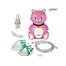 Aparat de Aerosoli Inhalator - Nebulizator cu Compresor pentru Copii si Adulti, Forma de Pisica + Accesorii Complete