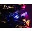 Brad de Craciun Artificial Iluminat LED RGBW cu Fibra Optica Multicolor 210 cm si Suport Cadou