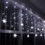 Instalatie Tip Turturi cu Fulgi Nea LED pentru Craciun, Lumina Alba, Exterior Interior, Lungime 5m, 100 LED-uri