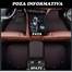 Covorase auto LUX PIELE 5D Mercedes S-Class W221 2005-2013 scurt  ( 5D-06 cusatura rosie ) ManiaCars