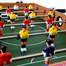 Masa Joc de Mini Fotbal Foosball din Lemn, 18 Fotbalisti, 6 Tije, Dimensiuni 70x36cm