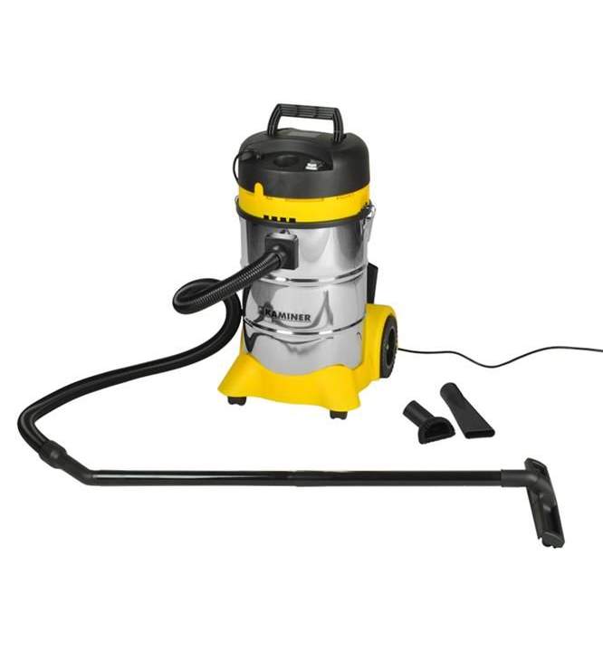 Aspirator / Uscat Vacuum Cleaner, Capacitate 40L, Putere 1400W, Filtru Hepa, Argintiu / Galben