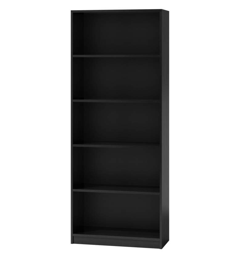 Specifically shelf Inquiry Biblioteca cu 4 rafturi, model Regal R60, latime 60cm, culoare negru -  ManiaMall