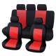 Set huse scaune auto Lisboa Carpoint 9 buc rosu-negru Kft Auto