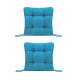 Set Perne decorative pentru scaun de bucatarie sau terasa, dimensiuni 40x40cm, culoare Albastru, 2 buc/set