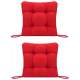 Set Perne decorative pentru scaun de bucatarie sau terasa, dimensiuni 40x40cm, culoare Rosu, 2 buc/set