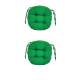 Set Perne decorative rotunde, pentru scaun de bucatarie sau terasa, diametrul 35cm, culoare verde inchis, 2 buc/set