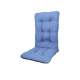 Perna pentru scaun de casa si gradina cu spatar, 48x48x75cm, culoare albastru