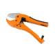 Cleste metalic pentru taiat tevi PVC PP PE, 42 mm maner ergonomic, portocaliu
